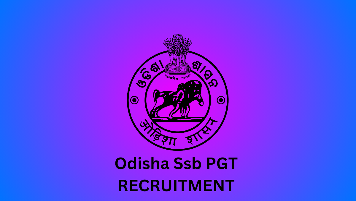 Odisha SSB PGT 2024 Recruitment