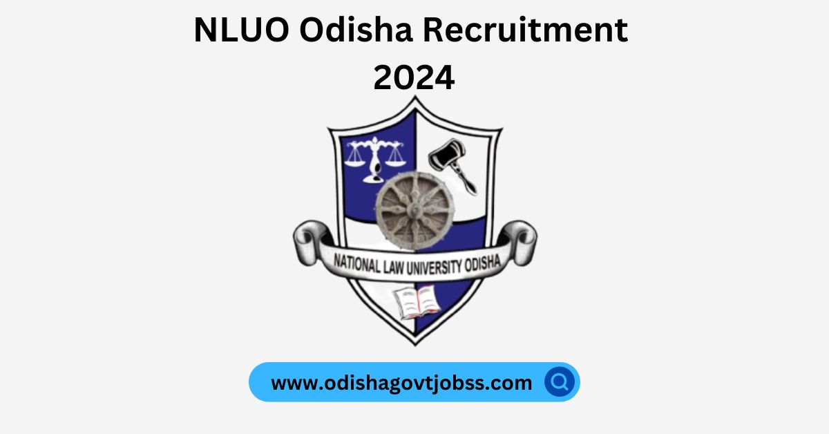 NLUO Odisha Recruitment 2024