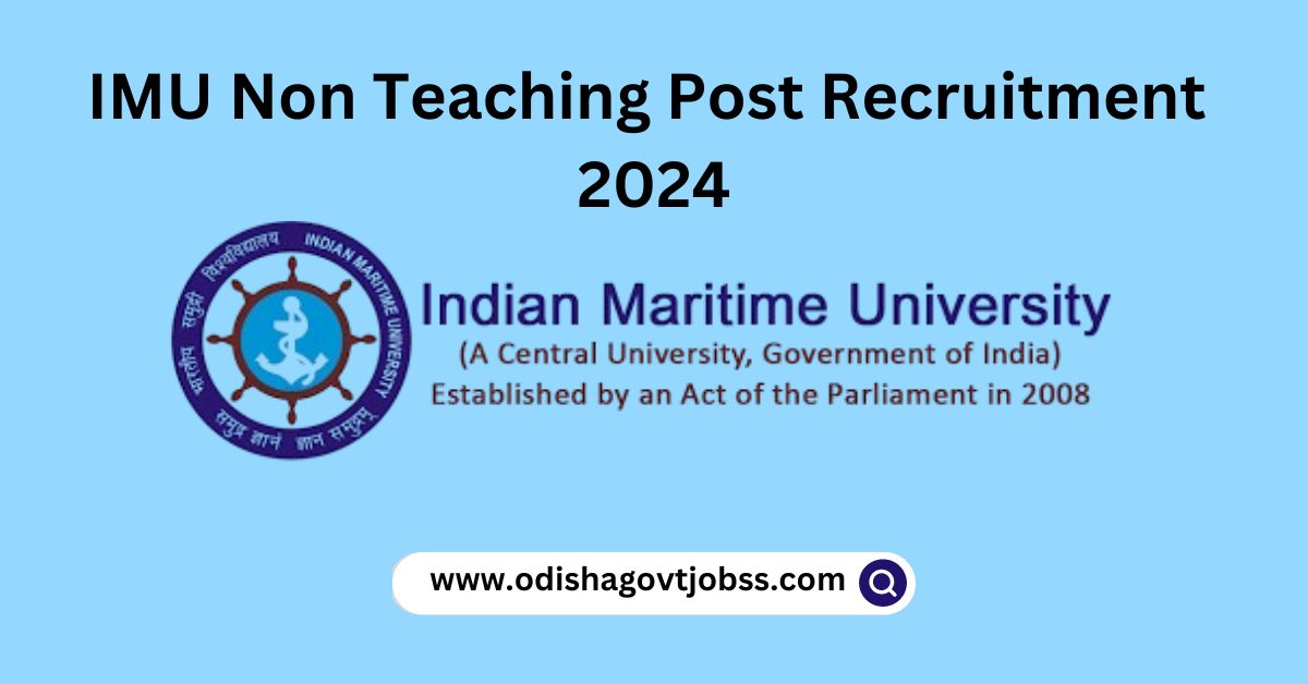 IMU Non Teaching Post Recruitment 2024