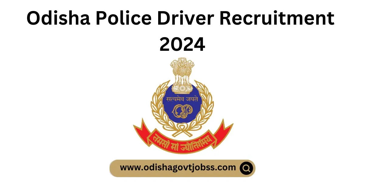 Odisha Police Driver Recruitment 2024