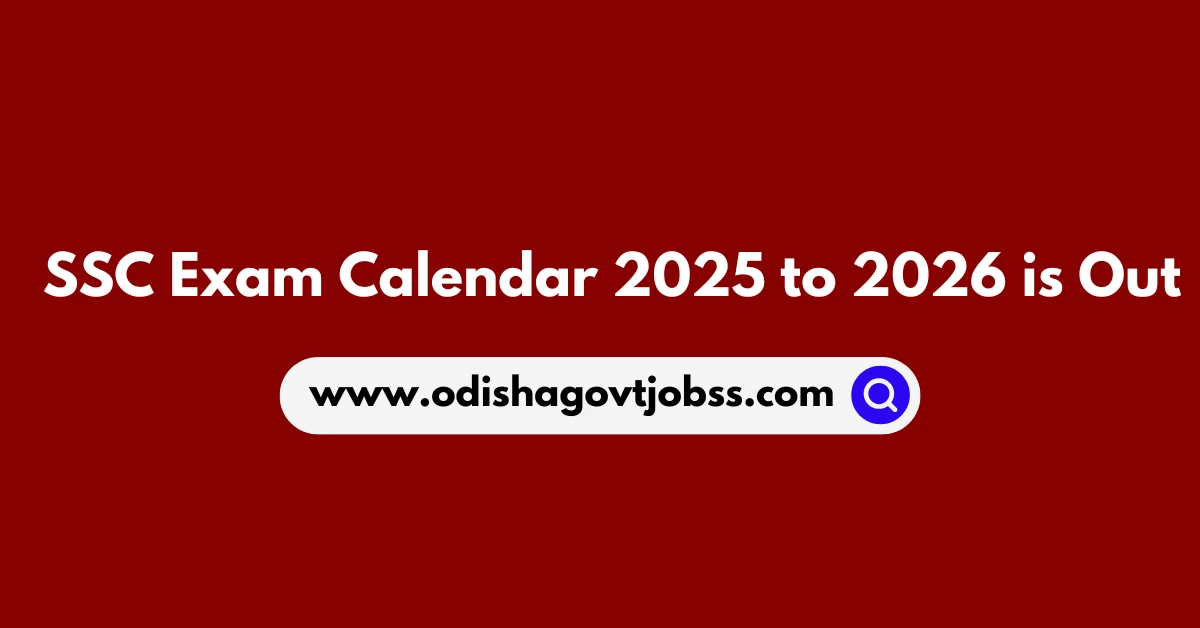 ssc exam calendar