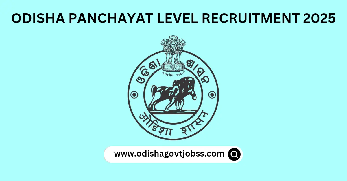Odisha Panchayat Level Recruitment 2025