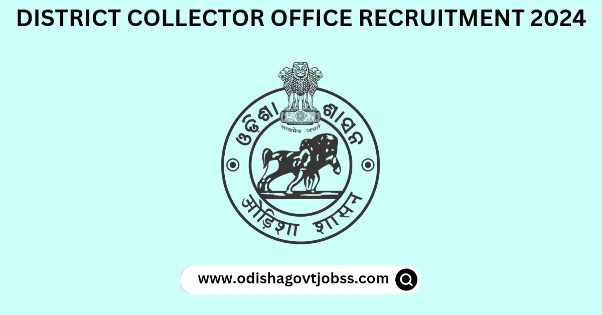 District Collector Office Recruitment 2024