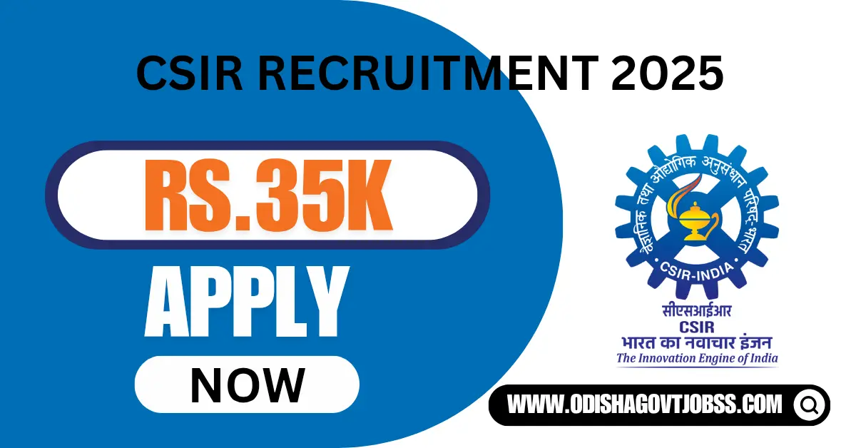 CSIR Recruitment 2025