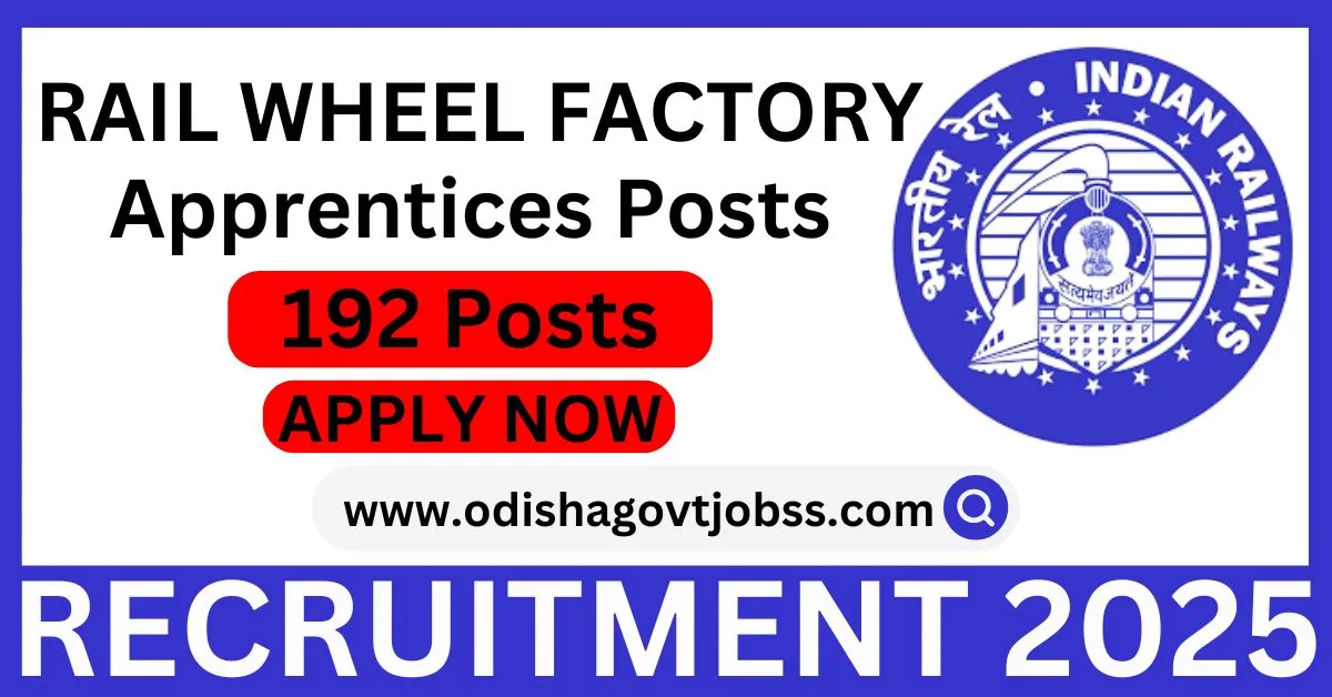 Rail Wheel Factory Recruitment 2025