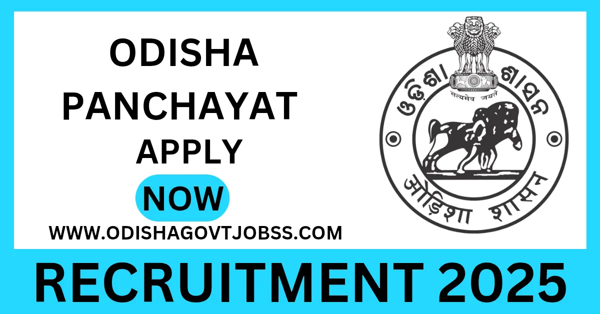 Odisha Panchayat Recruitment 2025