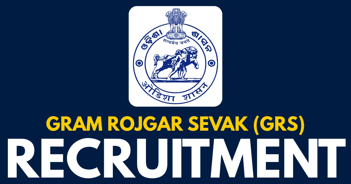 Odisha Gram Rojgar Sevak GRS Recruitment 2025