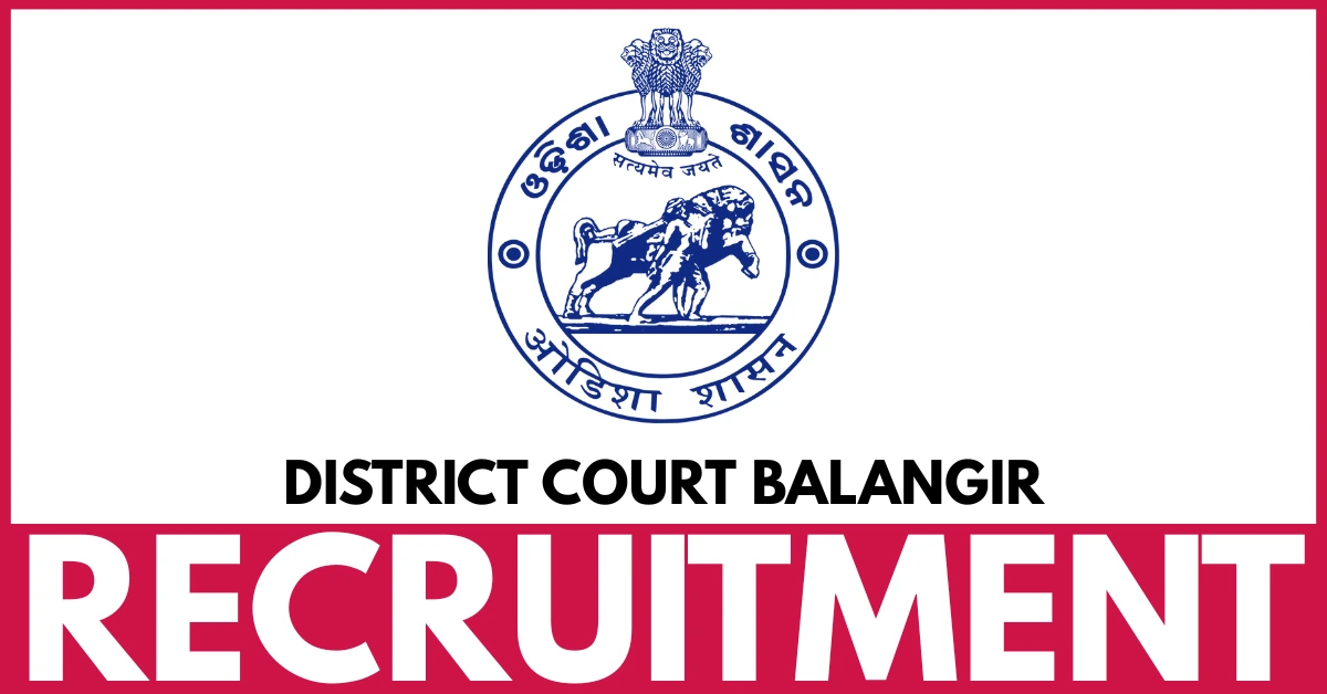 District Court Balangir Recruitment 2025