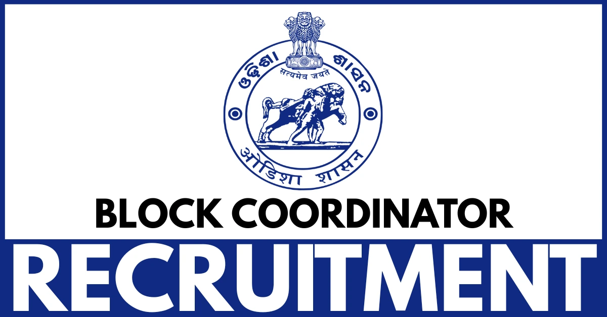 Block Coordinator Recruitment 2025