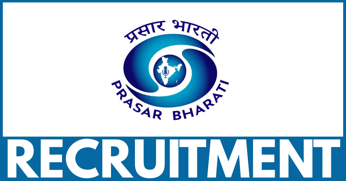 Prasar Bharati Technical Intern Recruitment 2025
