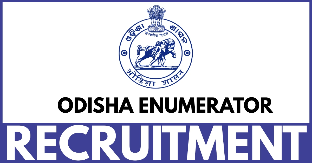 Odisha Enumerator Recruitment 2025